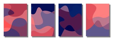 Soyut dalgalı set arka planı. Soyut arkaplan. Soyut dalgalı set arka planı. Vektör illüstrasyonu.