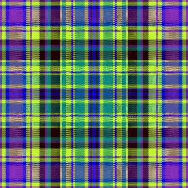 Tartan desenli, desenli ve yaz renginde. Vektör illüstrasyonu.