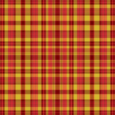 Tartan desenli, desenli ve yaz renginde. Vektör illüstrasyonu.