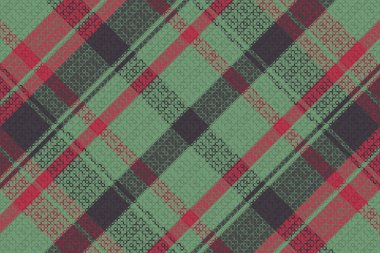 Tartan desenli ve desenli. Vektör illüstrasyonu.