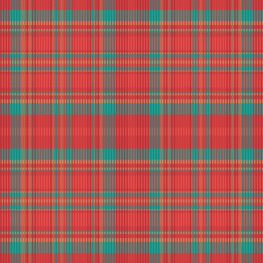 Tartan plaid pattern with texture. Vector illustration.