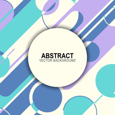 Abstract shape banner background. Vector illustration.