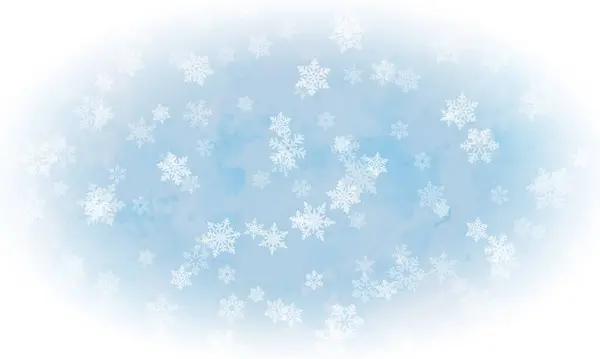 Snow Flakes Blue Ice Background New Style Your Business Design — Stock Vector
