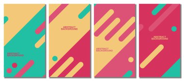 Abstract rounded set background. Abstract background. Vector illustration.