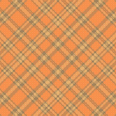 Tartan desenli ve desenli. Vektör illüstrasyonu.