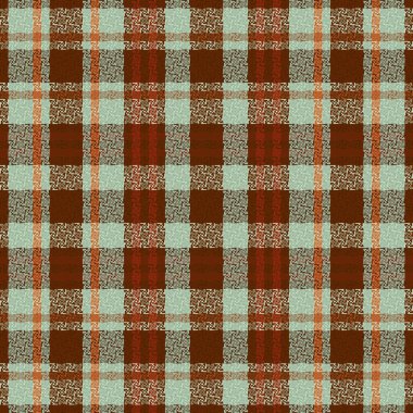 Tartan desenli, desenli ve kahve renkli. Vektör illüstrasyonu.