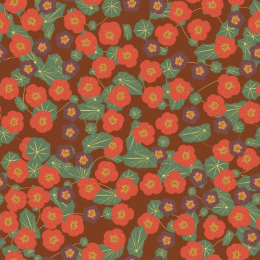 Soyut çiçek desenli arka plan. Vektör çizimi. Soyut arkaplan.