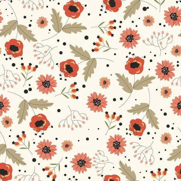Soyut çiçek desenli arka plan. Vektör çizimi. Soyut arkaplan.