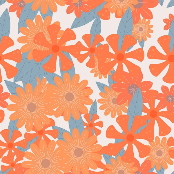 Soyut çiçek desenli arka plan. Vektör çizimi. Soyut arkaplan.