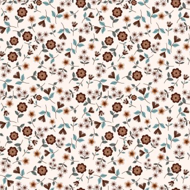 Soyut çiçek desenli arka plan. Vektör çizimi. Soyut arkaplan.