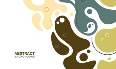 Renkli soyut şekil arkaplanı. Soyut yuvarlak arka plan. Vektör illüstrasyonu.