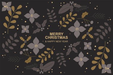 Yılbaşı ve mutlu yıllar. vektör illüstrasyonu.