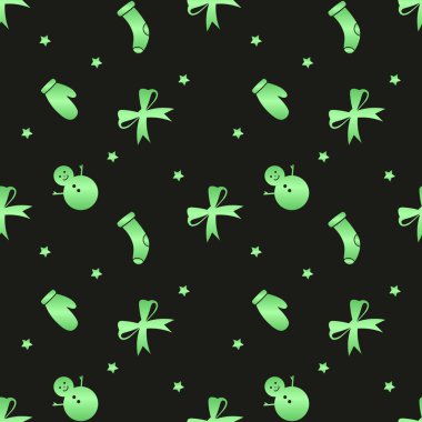 El çizimi Noel desenli tasarım geçmişi. Vektör illüstrasyonu.