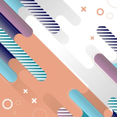 Renkli yuvarlak şekilli arka plan. Soyut arkaplan. Vektör illüstrasyonu.