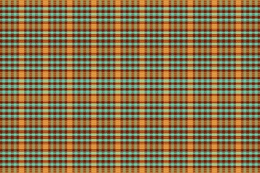 Tartan desenli, desenli ve yaz renginde. Vektör illüstrasyonu.