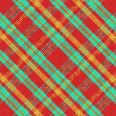 Tartan desenli ve desenli. Vektör illüstrasyonu.