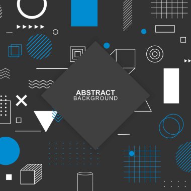 Geometrik memphis geçmişi. vektör