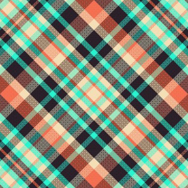 Tartan desenli ve desenli. Vektör illüstrasyonu.