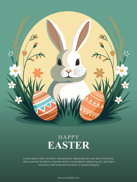 Easter, Religious Catholic Christian background. Vector illustration.