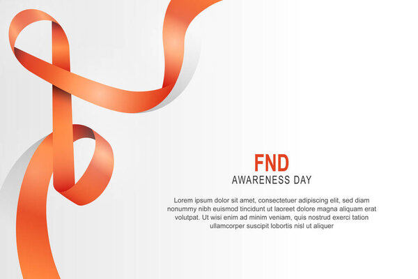 FND Awareness Day, Health background. Vector illustration.