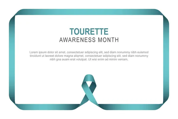 stock vector Tourette Awareness Month background. Vector illustration.