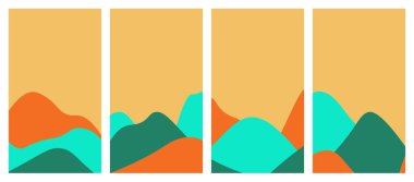 Minimalist soyut el çizimi arka plan.