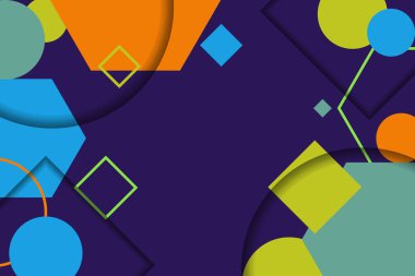 Geometrik şekilli bir arka plan. Vektör illüstrasyon arkaplanı.