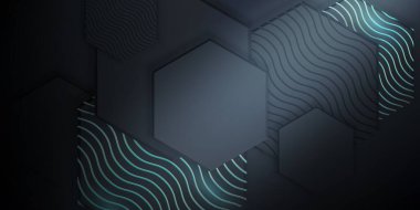 Geometrik altıgen şekil örtüşen arka plan. Vektör illüstrasyonu.