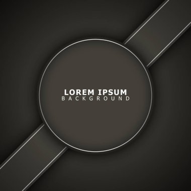 Çizgili çember ve çizgiler. Vektör illüstrasyonu.