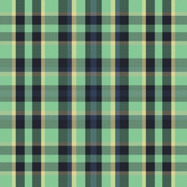 Tartan plaid pattern with texture. Vector illustration.