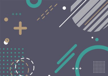 Geometrik arkaplan. Soyut düz zemin. Vektör illüstrasyonu.