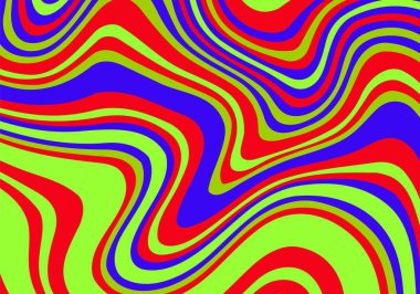 Psikedelik arka plan. Renkli soyut arka plan. Vektör illüstrasyonu.