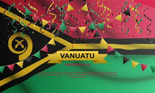 stock vector Vanuatu Independence Day background. Vector illustration.