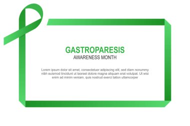 Gastroparezi Farkındalık Ayı geçmişi. Vektör illüstrasyonu.