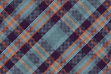 Tartan plaid pattern with texture. Vector illustration.