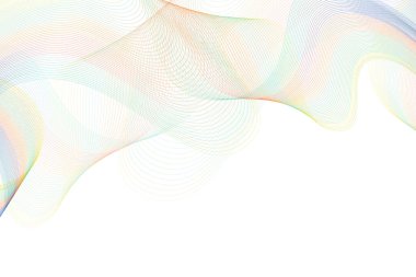 Gradyan dalga çizgileri arka plan. Vektör çizimi. Soyut arkaplan.