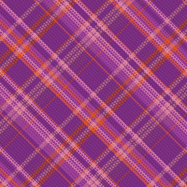 Tartan plaid pattern with texture. Vector illustration.