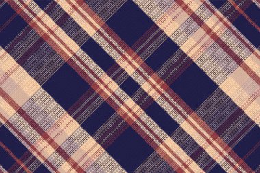 Tartan plaid pattern with texture. Vector illustration.