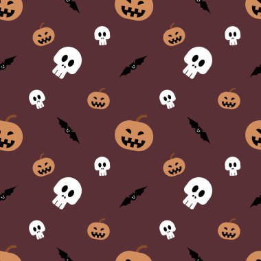 Soyut cadılar bayramı desen tasarımı arkaplanı. Vektör illüstrasyonu.