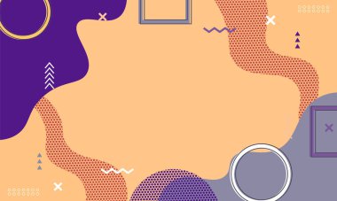 Memphis tarzı bir geçmişi var. Güzel geçmişiniz için şablon.