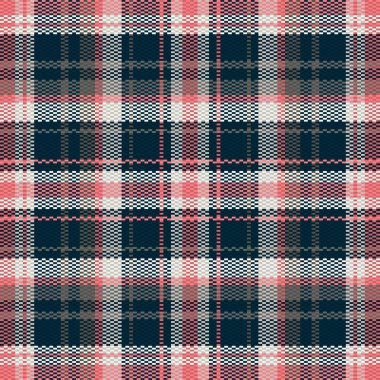 Tartan desenli ve desenli. Vektör illüstrasyonu.