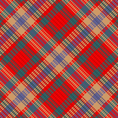 Tartan desenli ve desenli. Vektör illüstrasyonu.