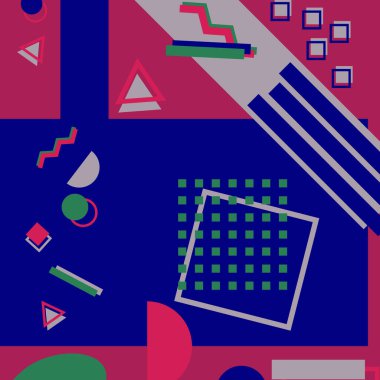 Geometrik model memphis tarzı arka plan. Sunumunuzu tasarlayın.