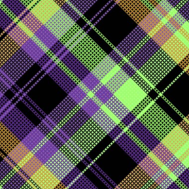 Tartan desenli ve desenli. Vektör illüstrasyonu.