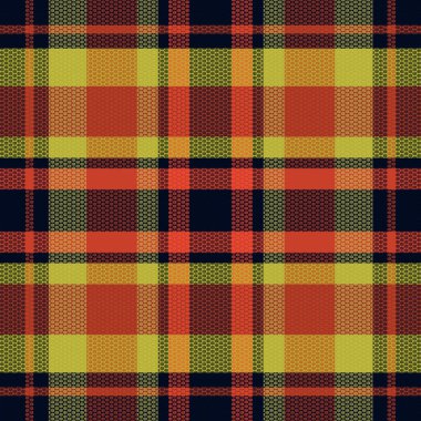 Tartan desenli ve desenli. Vektör illüstrasyonu.
