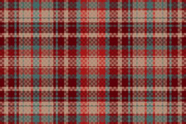 Tartan desenli ve desenli. Vektör illüstrasyonu.