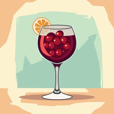 Ulusal Sangria Günü geçmişi. Vektör tasarımı illüstrasyonu.