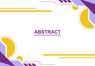 Modern geometrik afiş arka planı. Soyut arkaplan. Vektör illüstrasyonu.