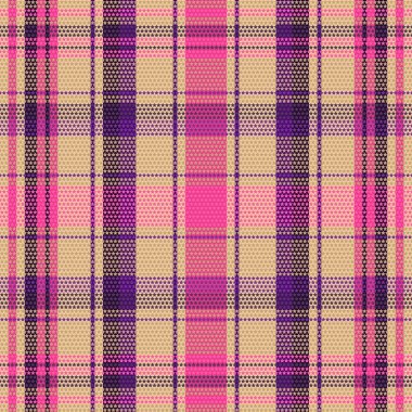 Tartan plaid pattern with texture. Vector illustration.