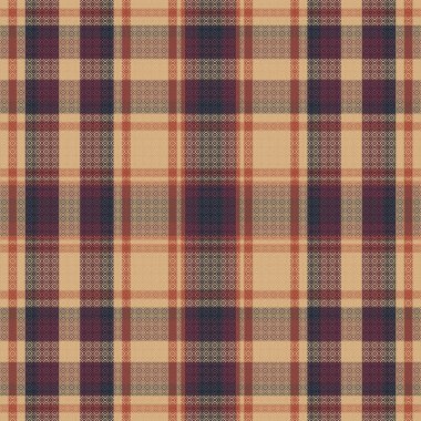 Tartan desenli ve desenli. Vektör illüstrasyonu.